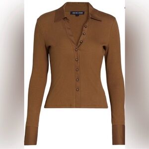 Veronica Beard Scottie Button-Up Women's Top, Size M